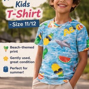 Abercrombie Kids Blue Beach Graphic Tee
